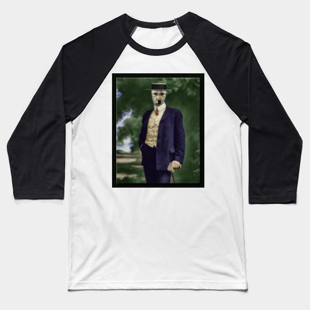 The Gentleman Mr. Wiley Baseball T-Shirt by rgerhard